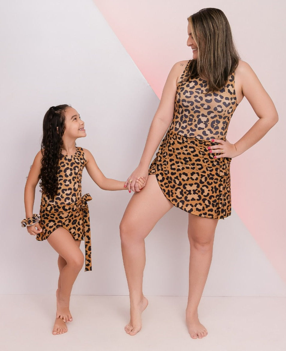 Body INDIVIDUAL com CANGA/PAREÔ suplex adulto ou infantil - Feminino