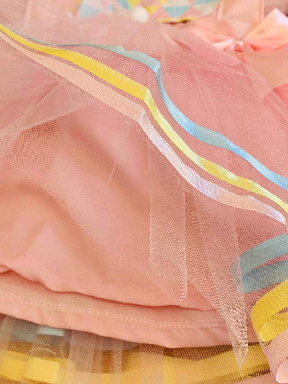 Vestido Temático de Tule Circo - Menina
