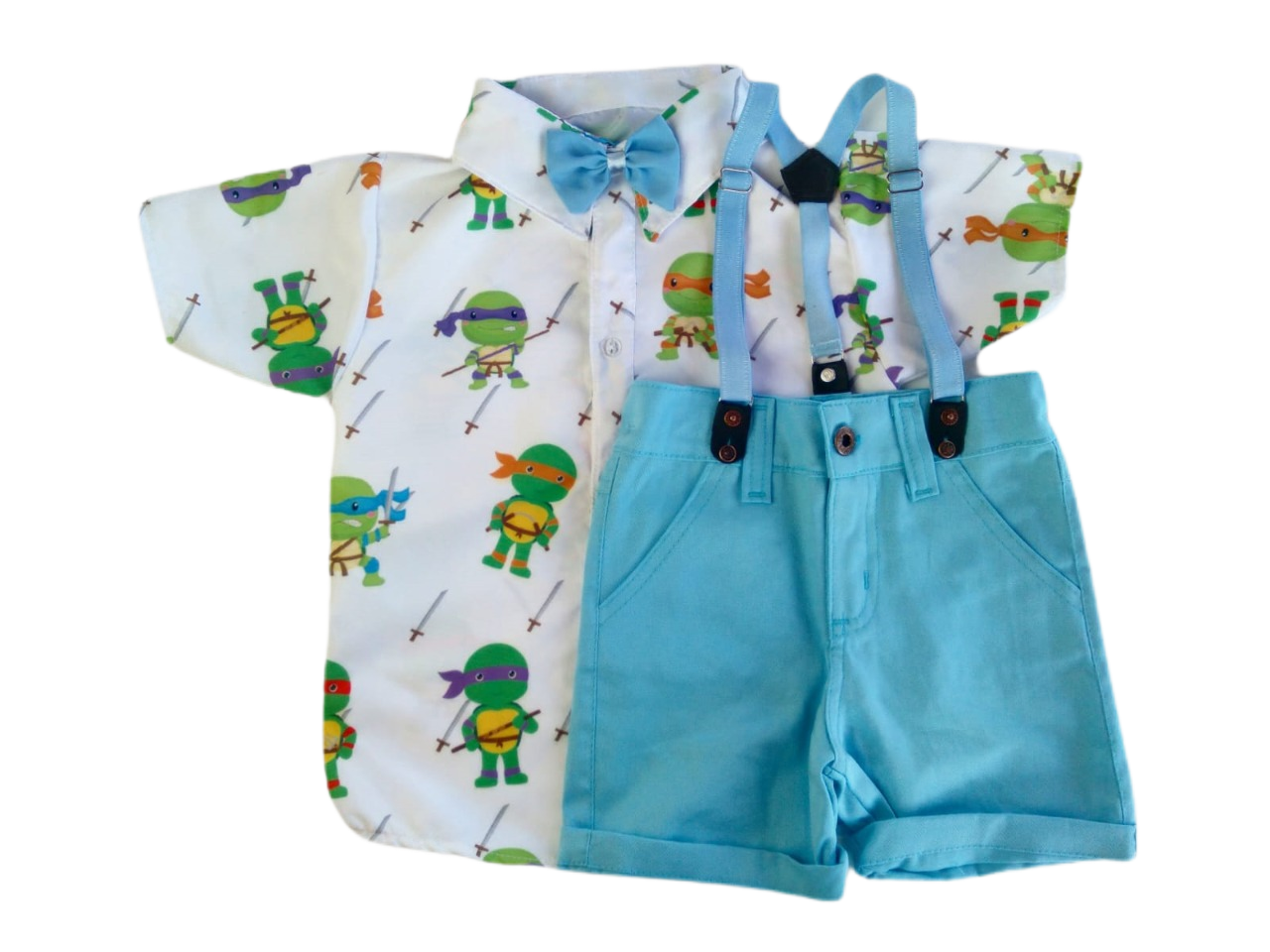 Conjunto TARTARUGA NINJA tematico infantil menino