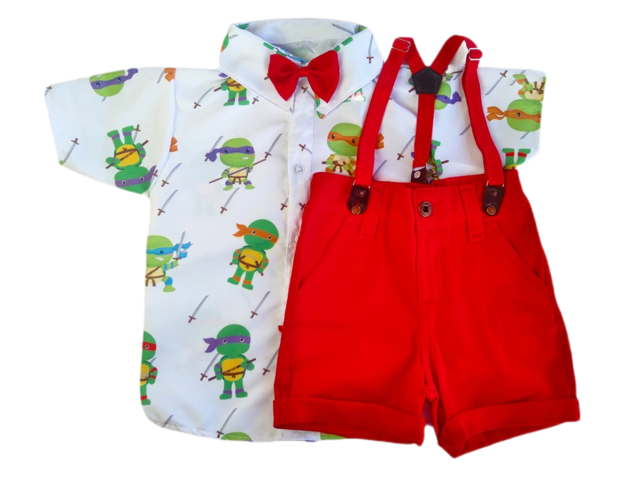 Conjunto TARTARUGA NINJA tematico infantil menino