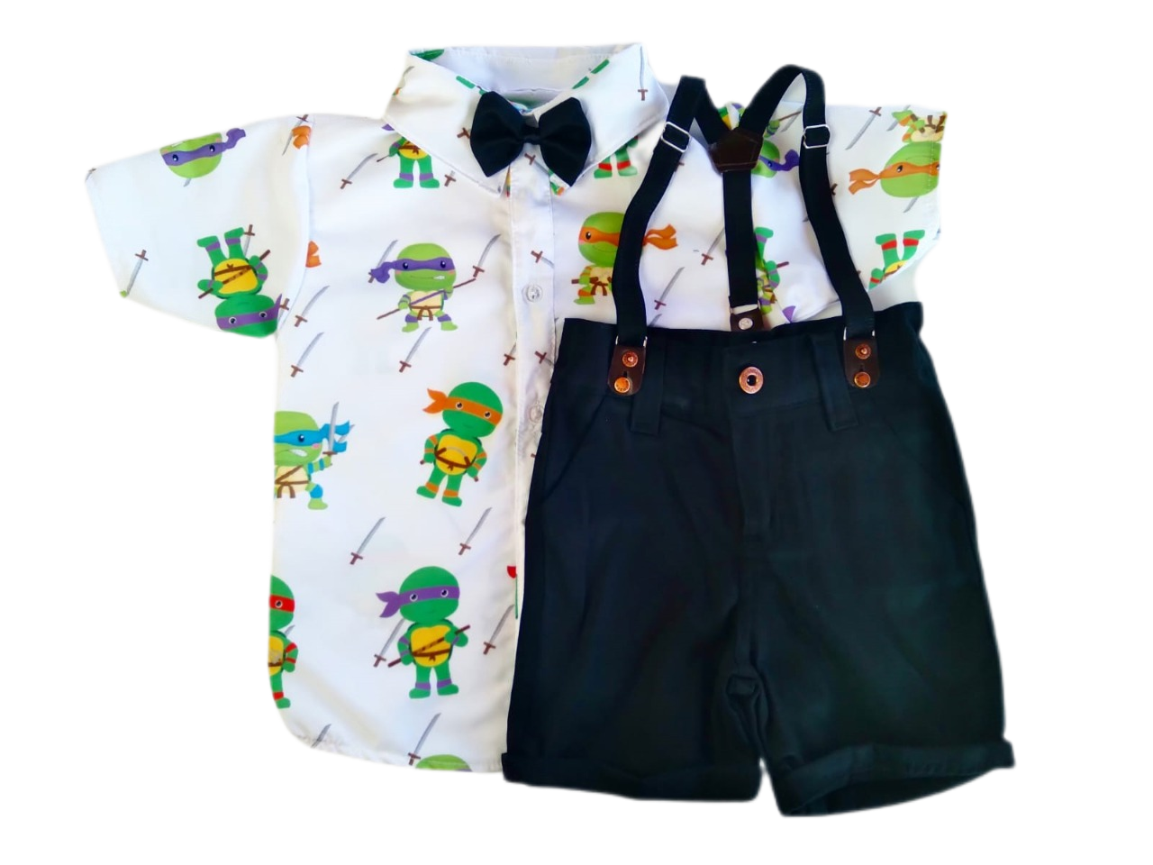 Conjunto TARTARUGA NINJA tematico infantil menino