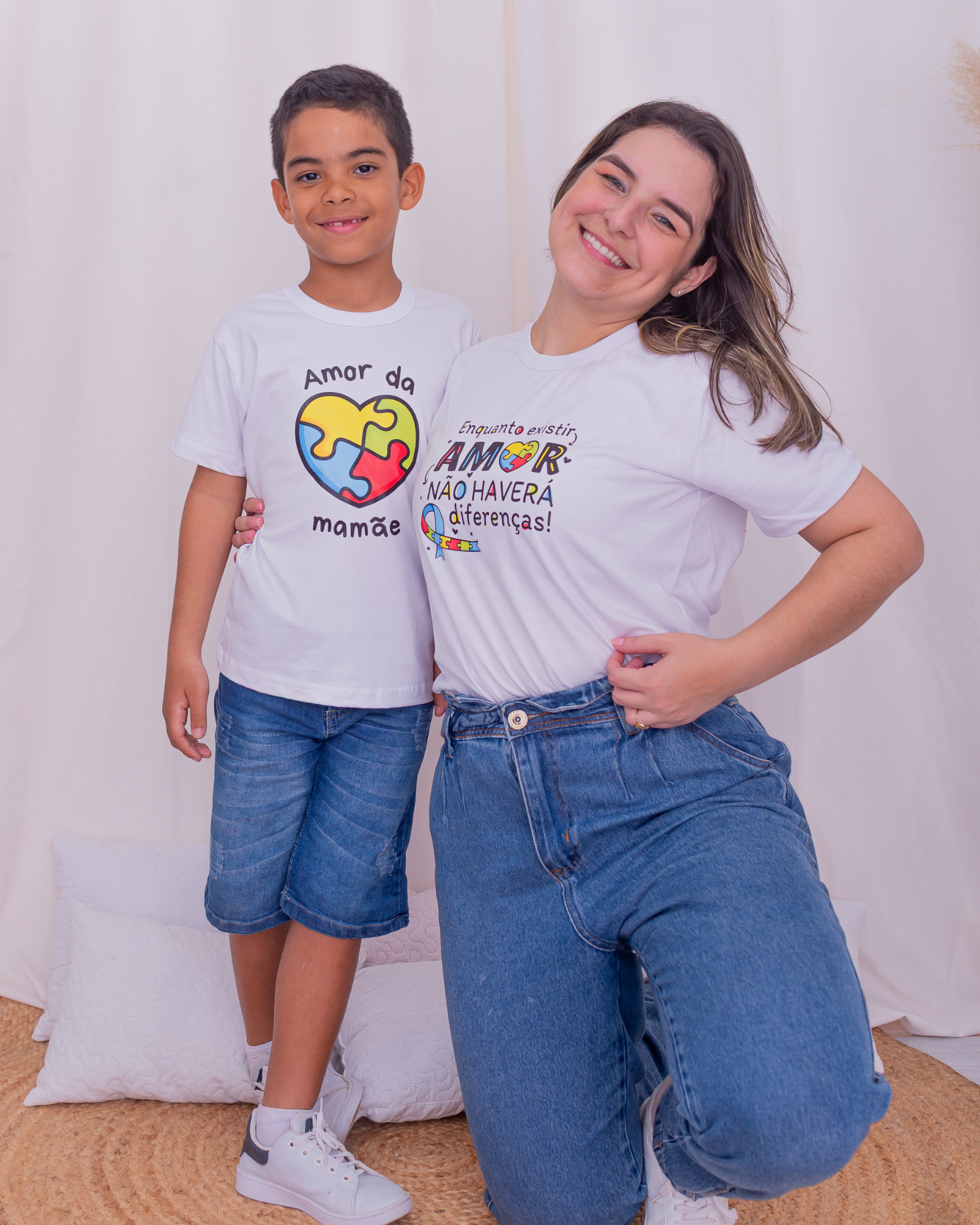 KIT 2 Camisas Dia das Mães - Adulto e infantil