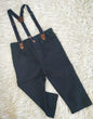 Calça infantil com suspensório