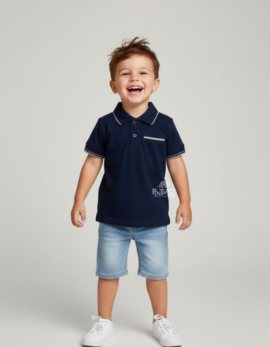 Camisa Gola-Polo Menino