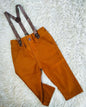 Calça infantil com suspensório