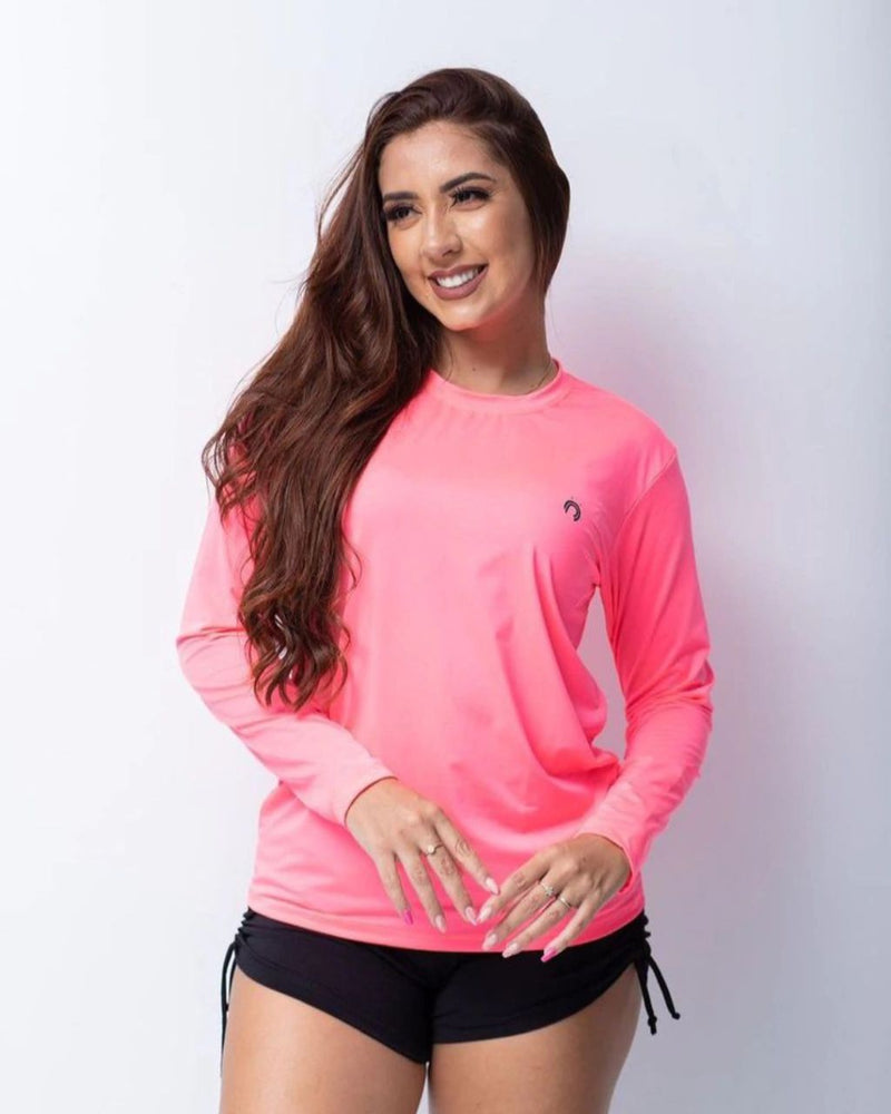 Camisa UV adulto feminino