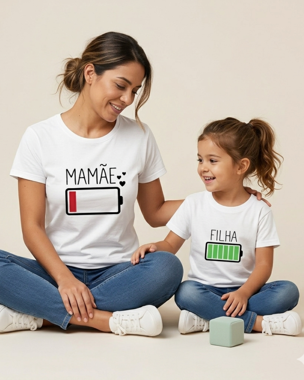 KIT 2 Camisas Mãe e filho(a) - Adulto e infantil