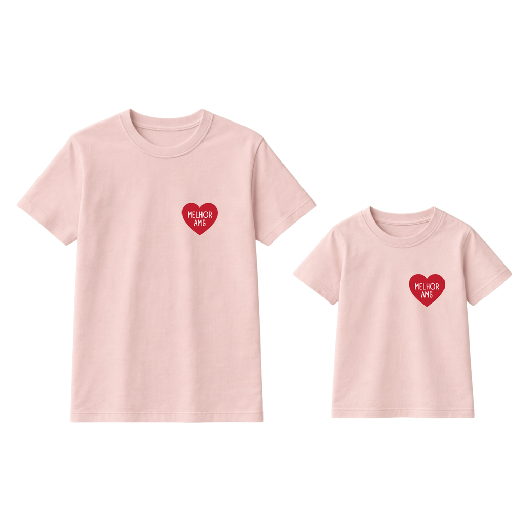 KIT 2 Camisas Mãe e filho(a) - Adulto e infantil