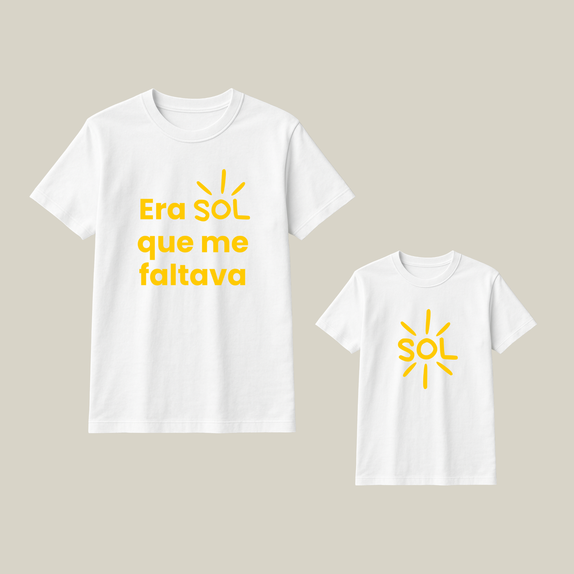 KIT 2 Camisas Mãe e filho(a) - Adulto e infantil