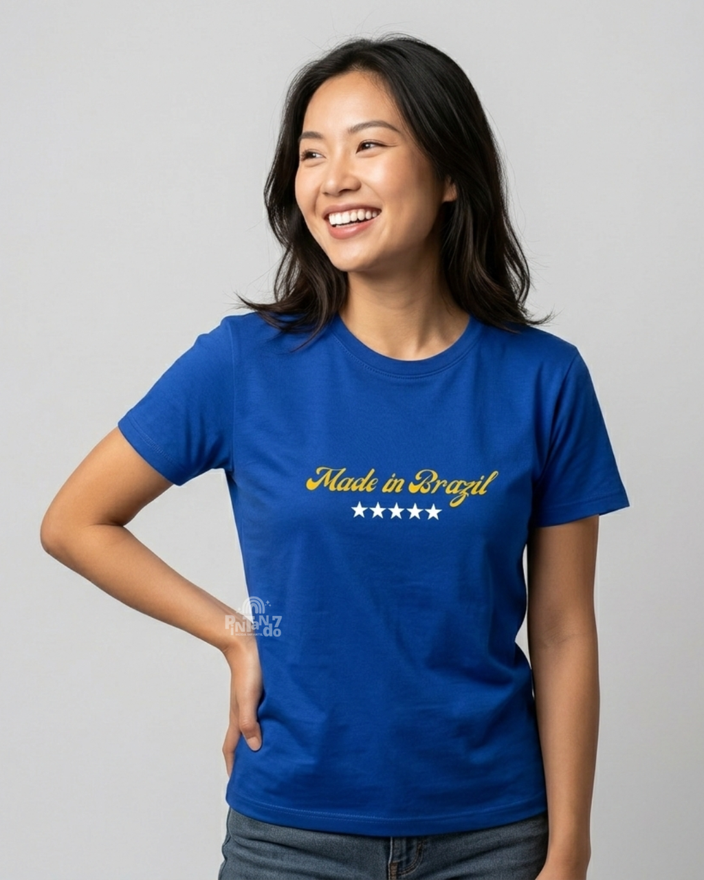 Camisa Brasil ADULTO - Feminino e masculino