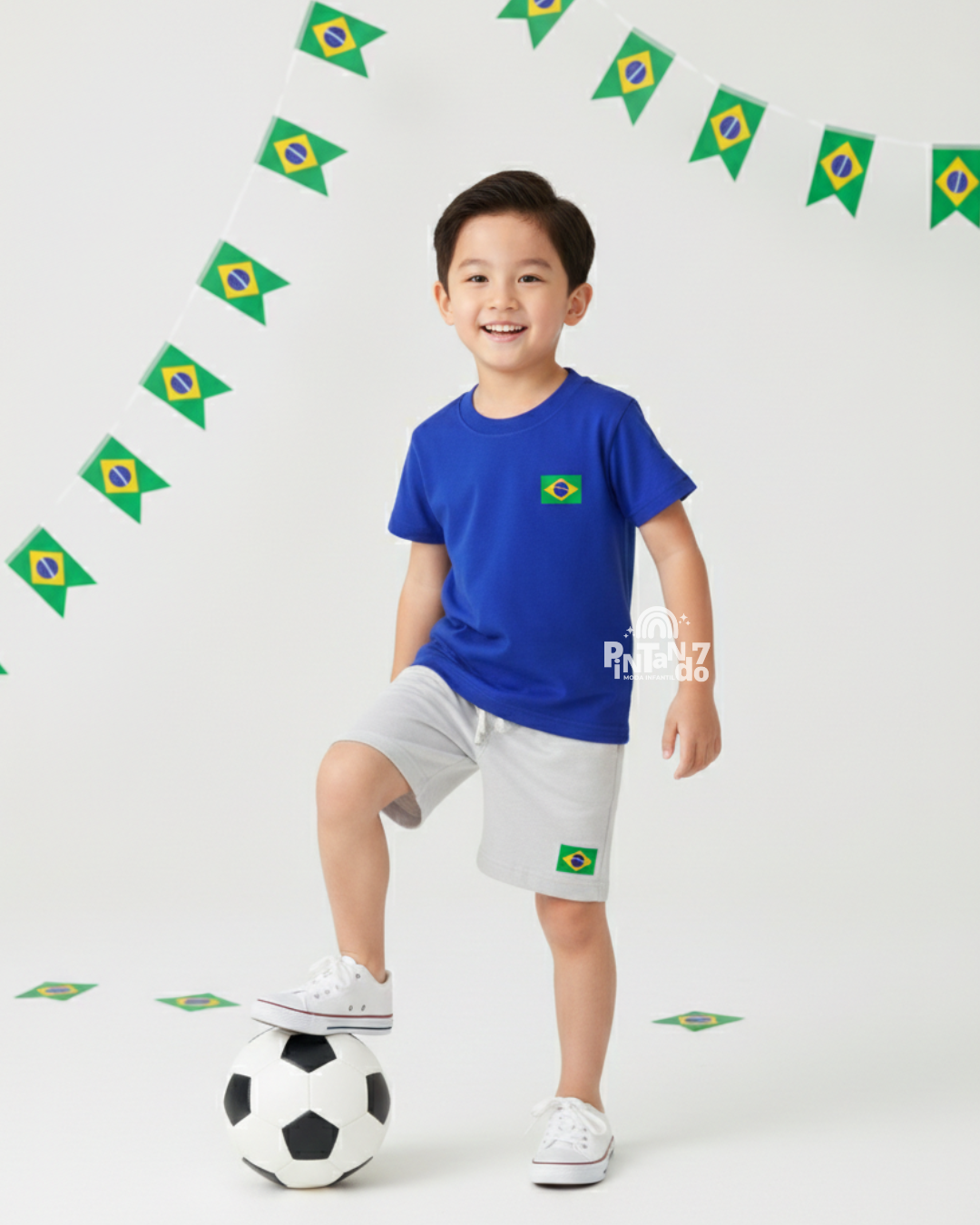 Conjunto Moletom Brasil - Menino