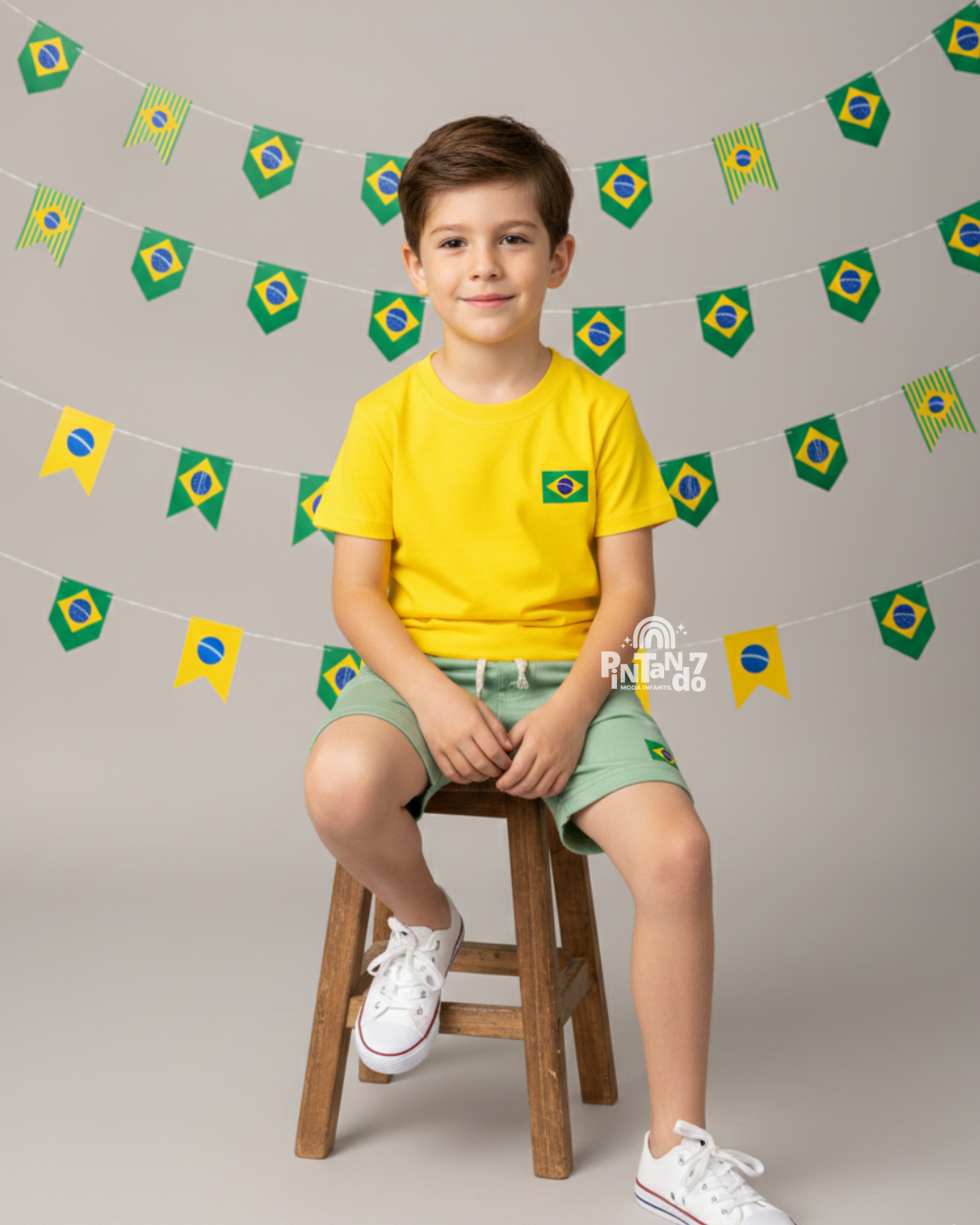 Conjunto Moletom Brasil - Menino