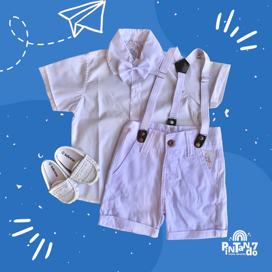 Combo Batizado e Sapato Branco