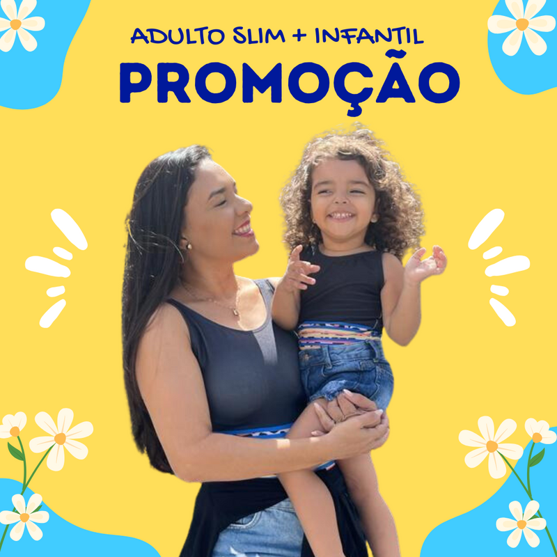 PROMO - Kit Mãe e Filha - Body SLIM c/ Infantil 6 a 10 anos