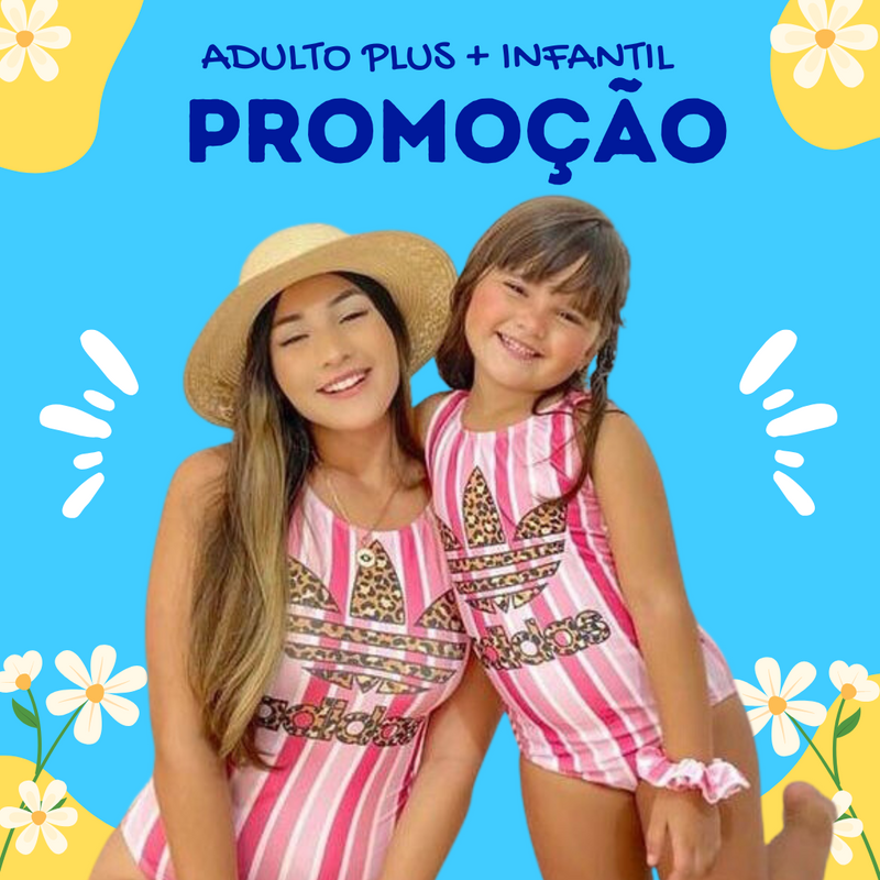 PROMO - Kit Mãe e Filha - Body PLUS c/ Infantil