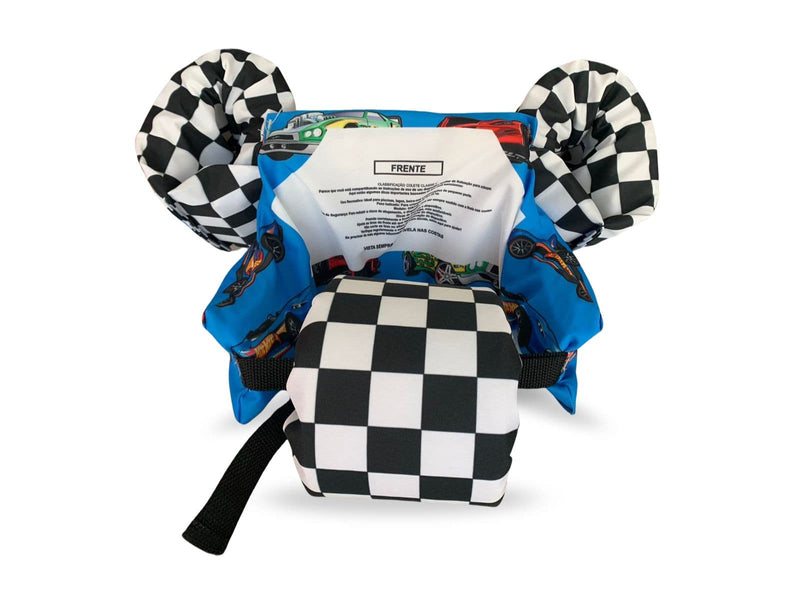 Boia Colete Infantil modelo HotWheels Costas