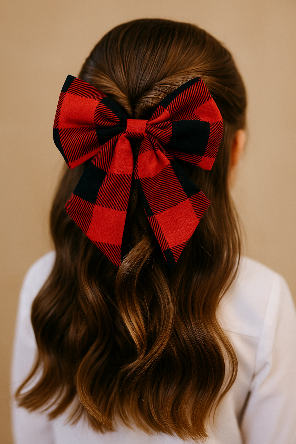 Laços de Cabelo Xadrez - Menina / Feminino