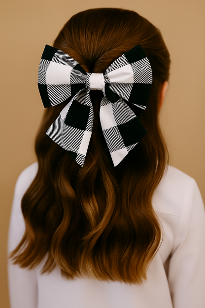 Laços de Cabelo Xadrez - Menina / Feminino