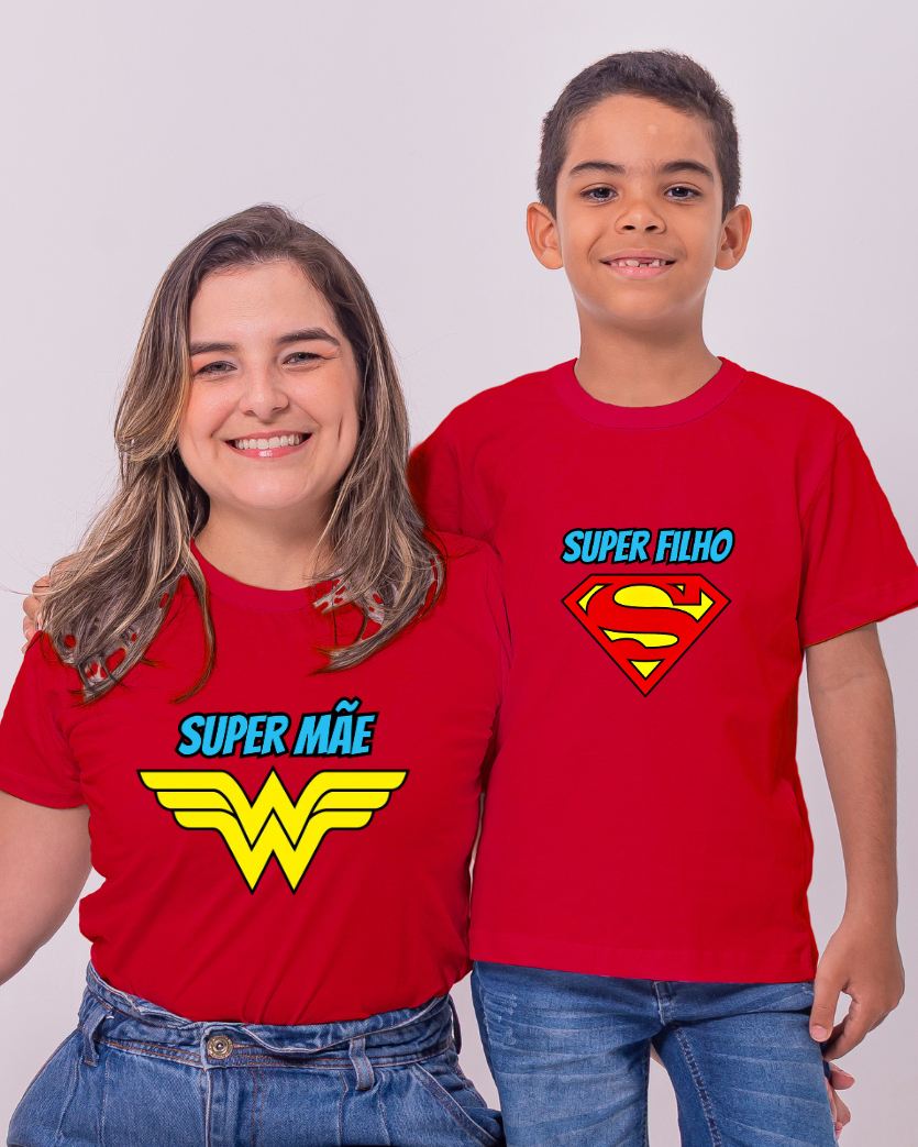 KIT 2 Camisas Dia das Mães - Adulto e infantil