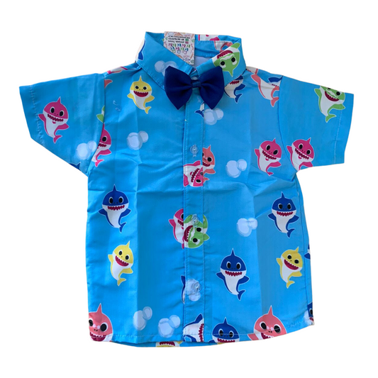 Camisa Baby Shark temática BLACK