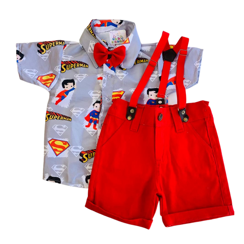 Super Homem - Super Man Cute - Conjunto Temático
