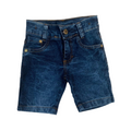 Bermuda Jeans Rajado Menino