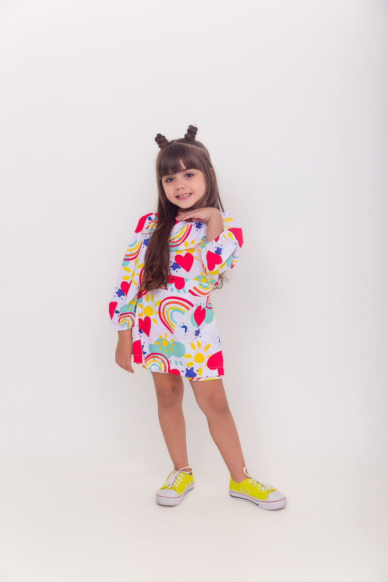 Macaquinho Short-Saia - Menina