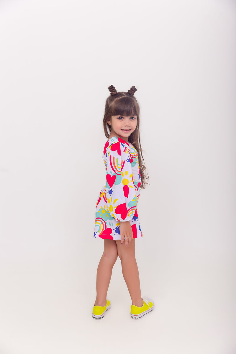 Macaquinho Short-Saia - Menina