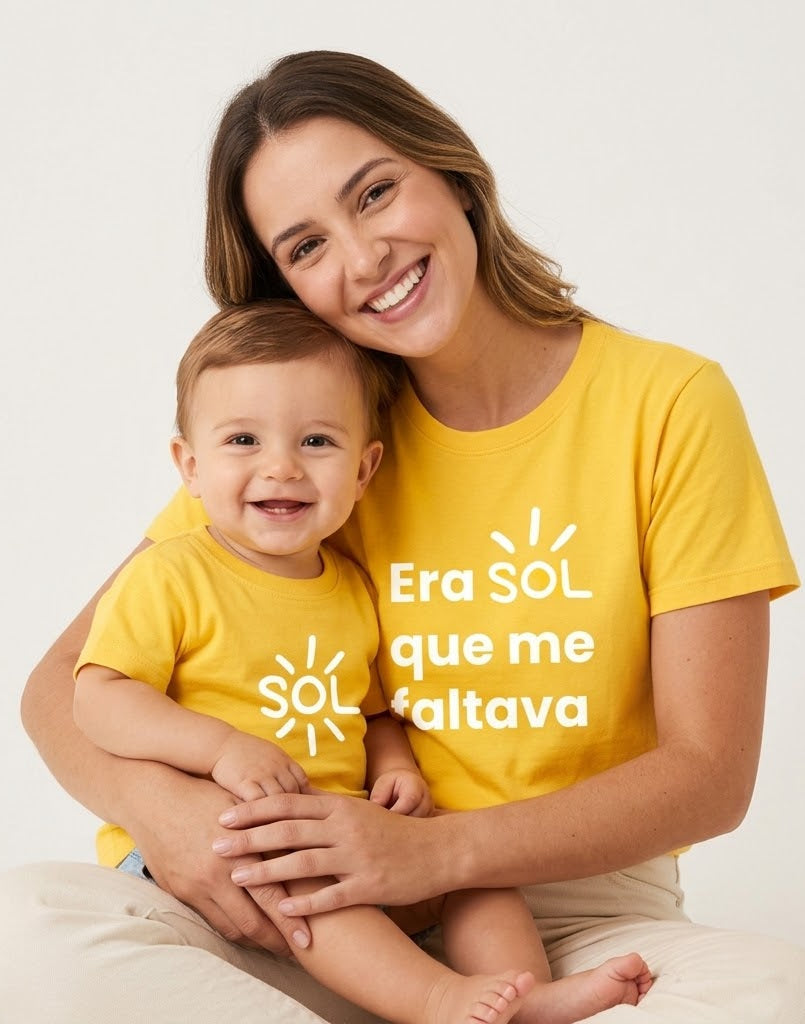 KIT 2 Camisas Dia das Mães - Adulto e infantil