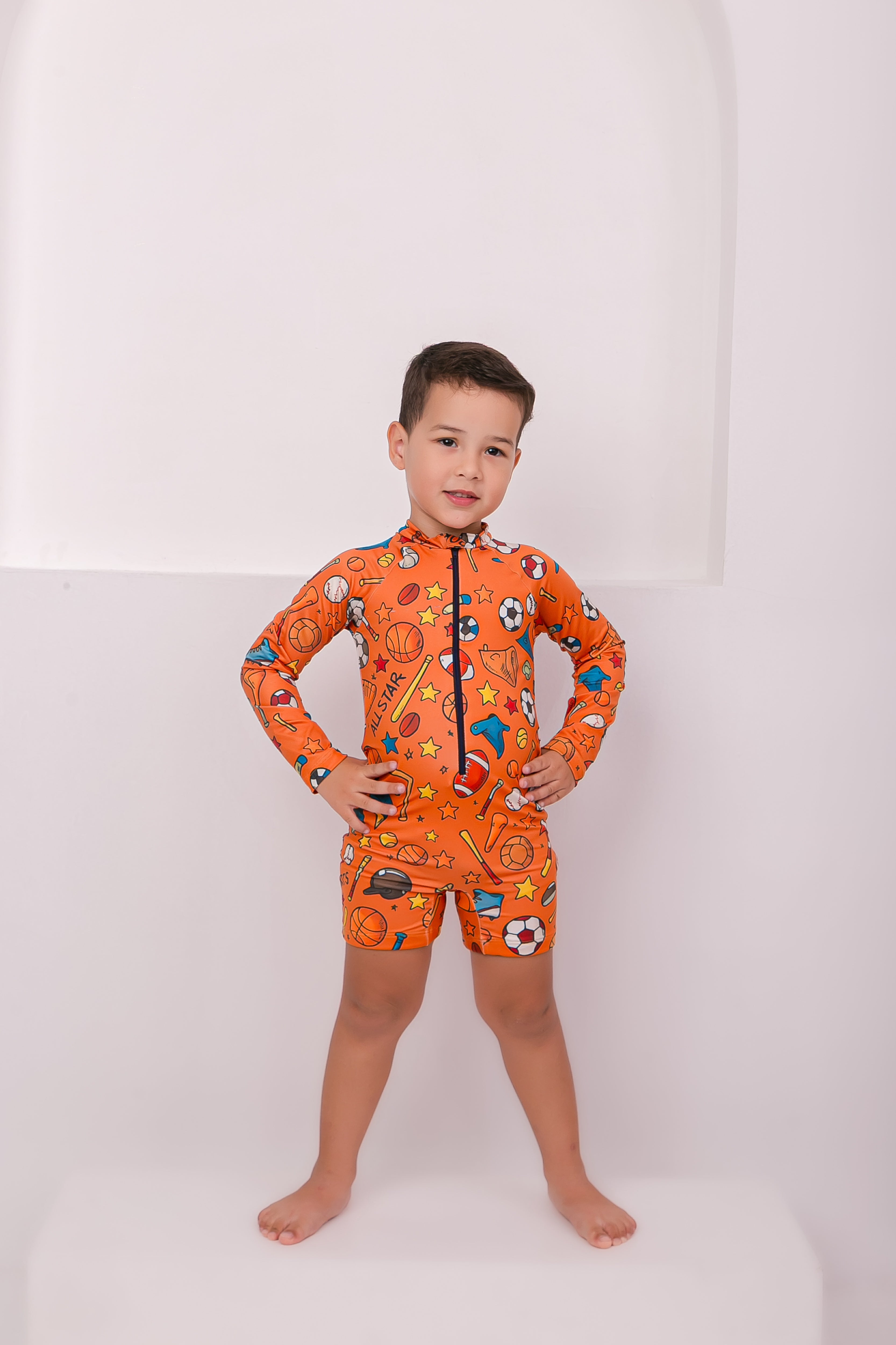 Macaquinho UV FPS50 Para banho Infantil - Menino