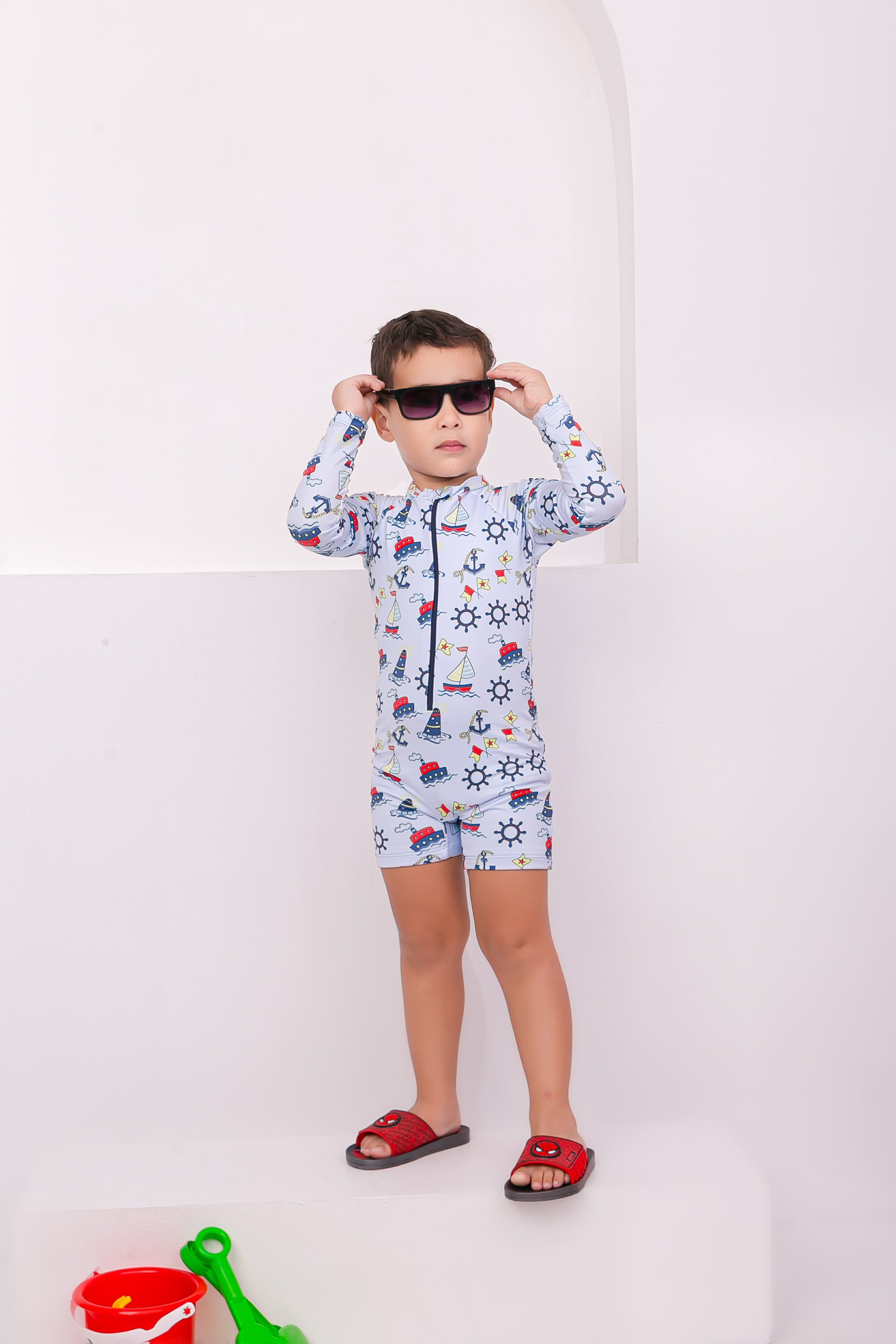 Macaquinho UV FPS50 Para banho Infantil - Menino