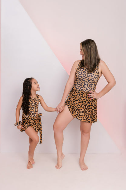 Mãe e filha Cangas/Pareô estampado feminino KIT