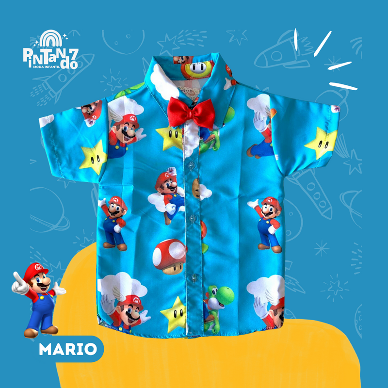 Camisa Mario - Temáticos