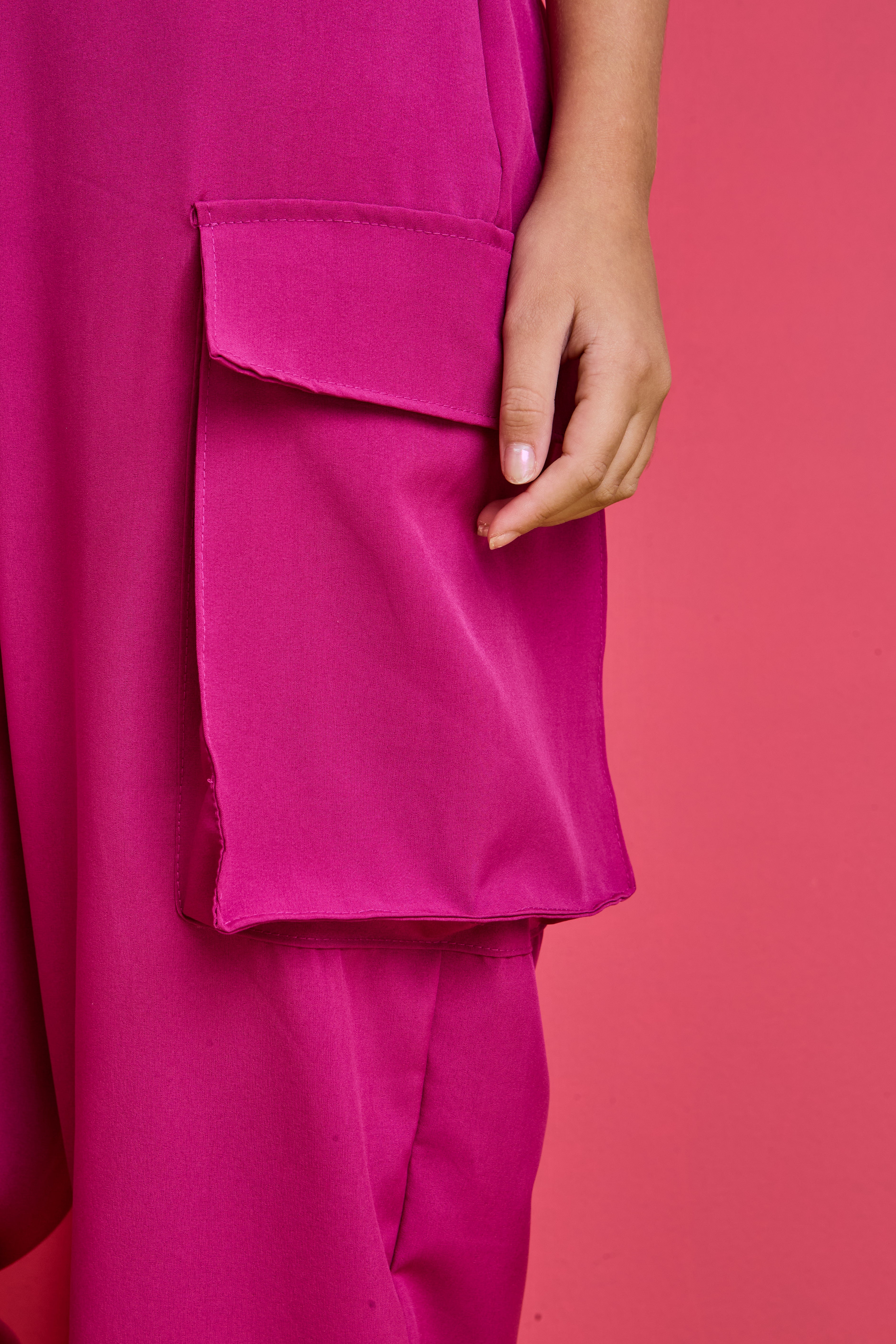 Macacão Cargo MAGENTA - Menina