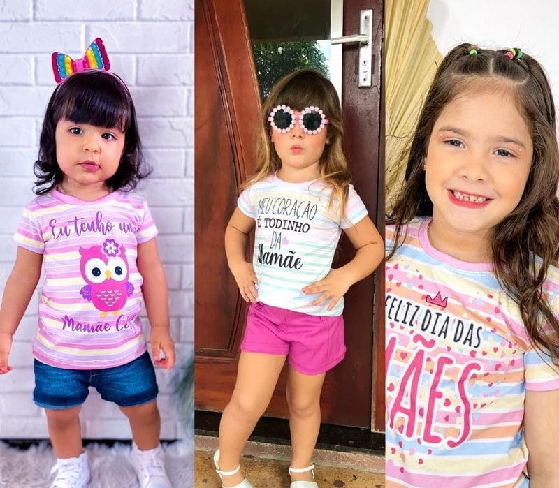 Camisas Barbie KIT Mãe e Filha