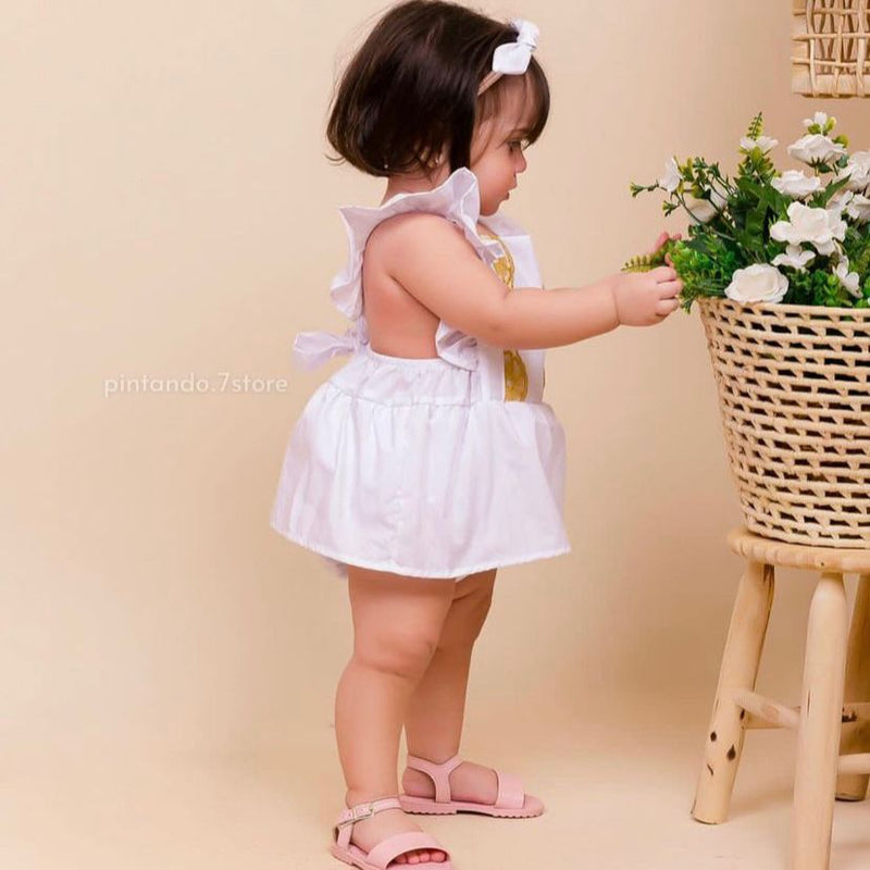 Romper de luxo menina