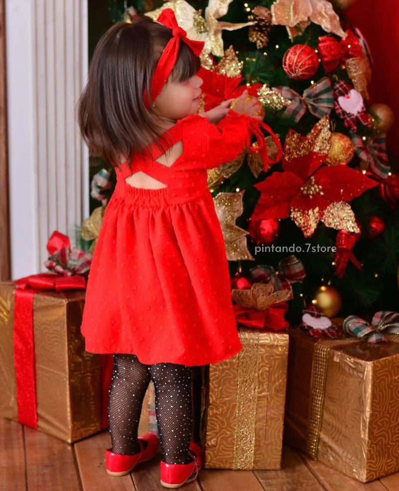 Vestido Lese manga longa Infantil