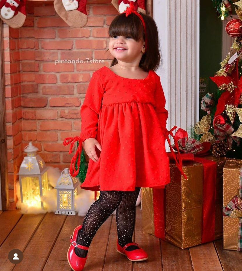 Vestido Lese manga longa Infantil