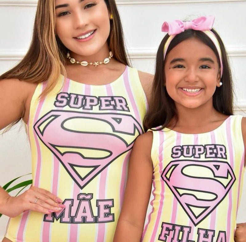 PROMO - Kit Mãe e Filha - Body SLIM c/ Infantil 6 a 10 anos
