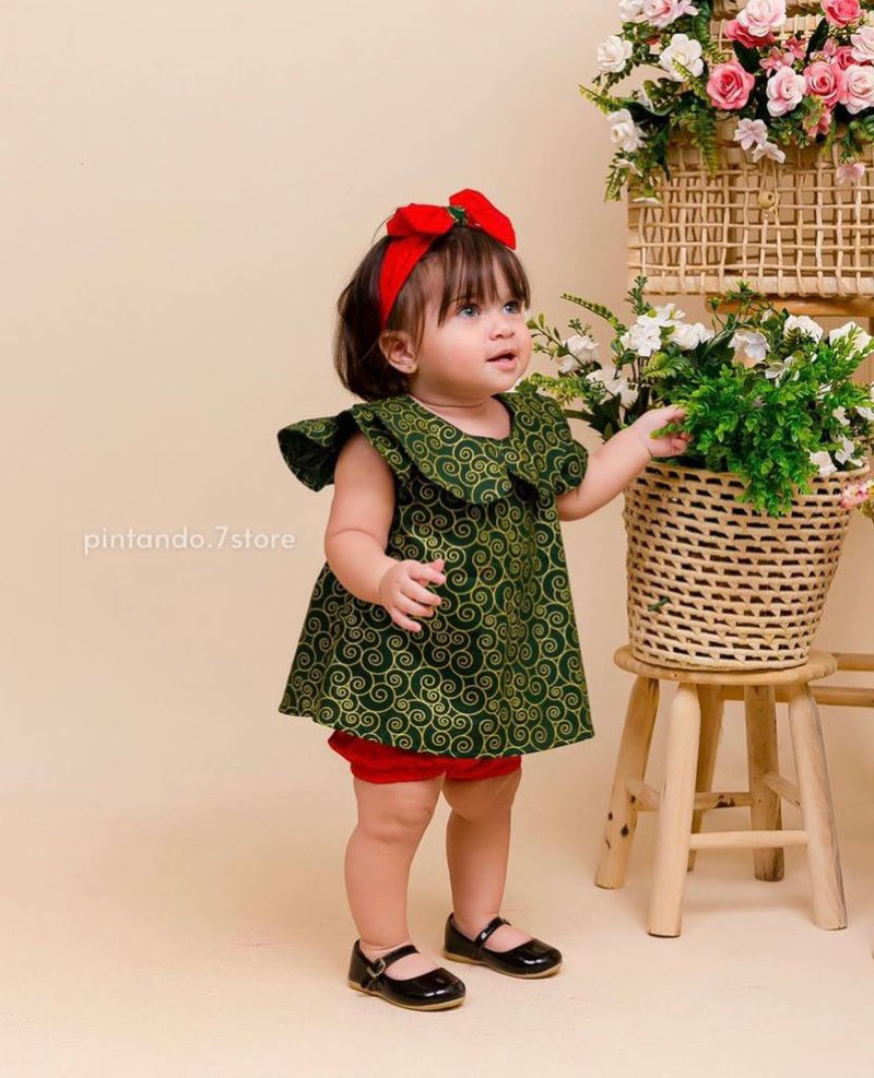 Conjunto Batinha Natal - Menina