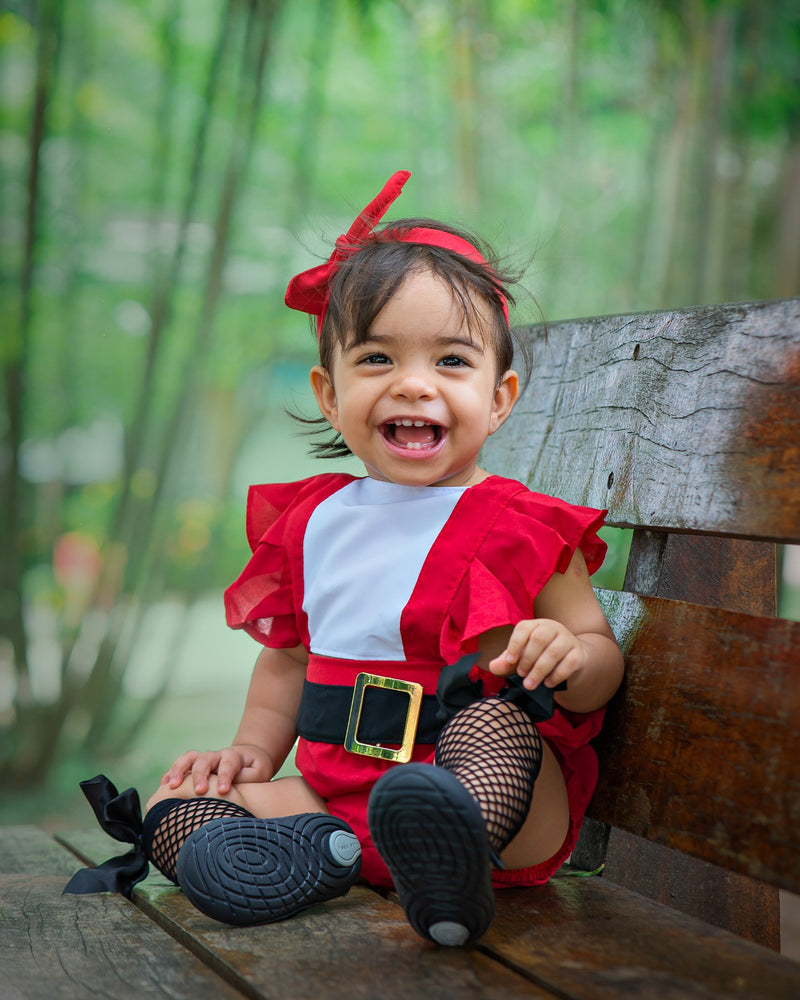 Romper Mamãe Noel Menina