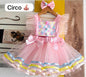 Vestido Temático de Tule Circo - Menina