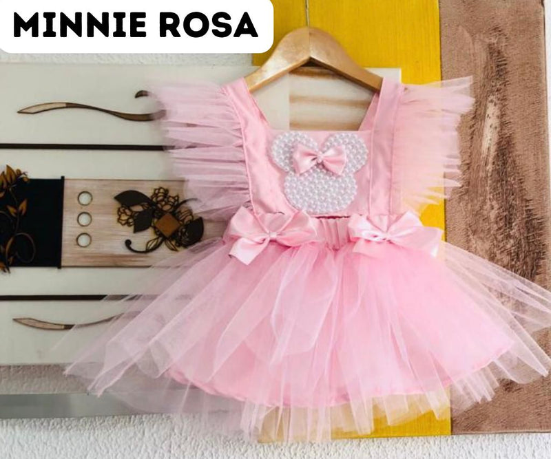 Vestido Temático de Tule Minnie - Menina