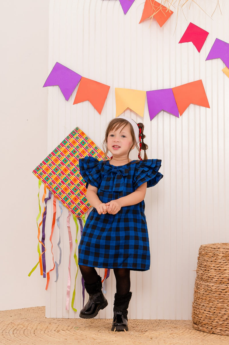 Vestido Feminino infantil XADREZ menina