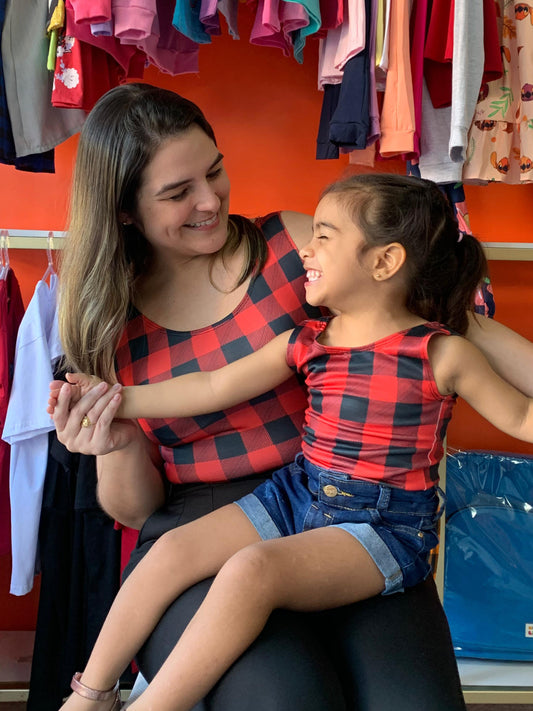 KIT Mãe e Filha JUNINO - 2 Bodys Suplex