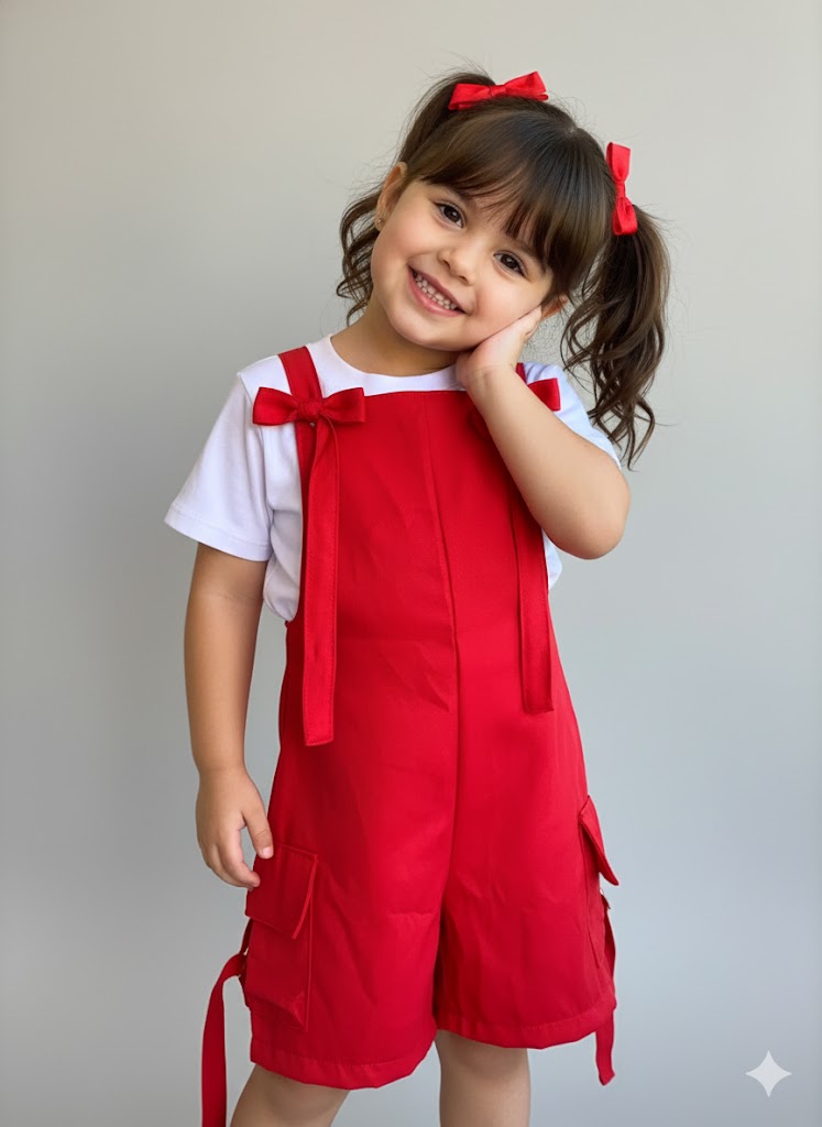 Macaquinho + Cropped - MENINA