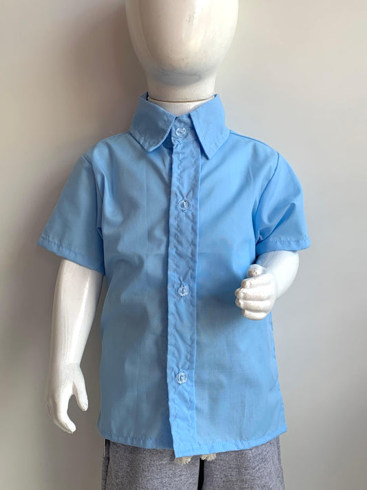 Camisa social lisa para menino