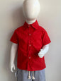 Camisa social lisa para menino