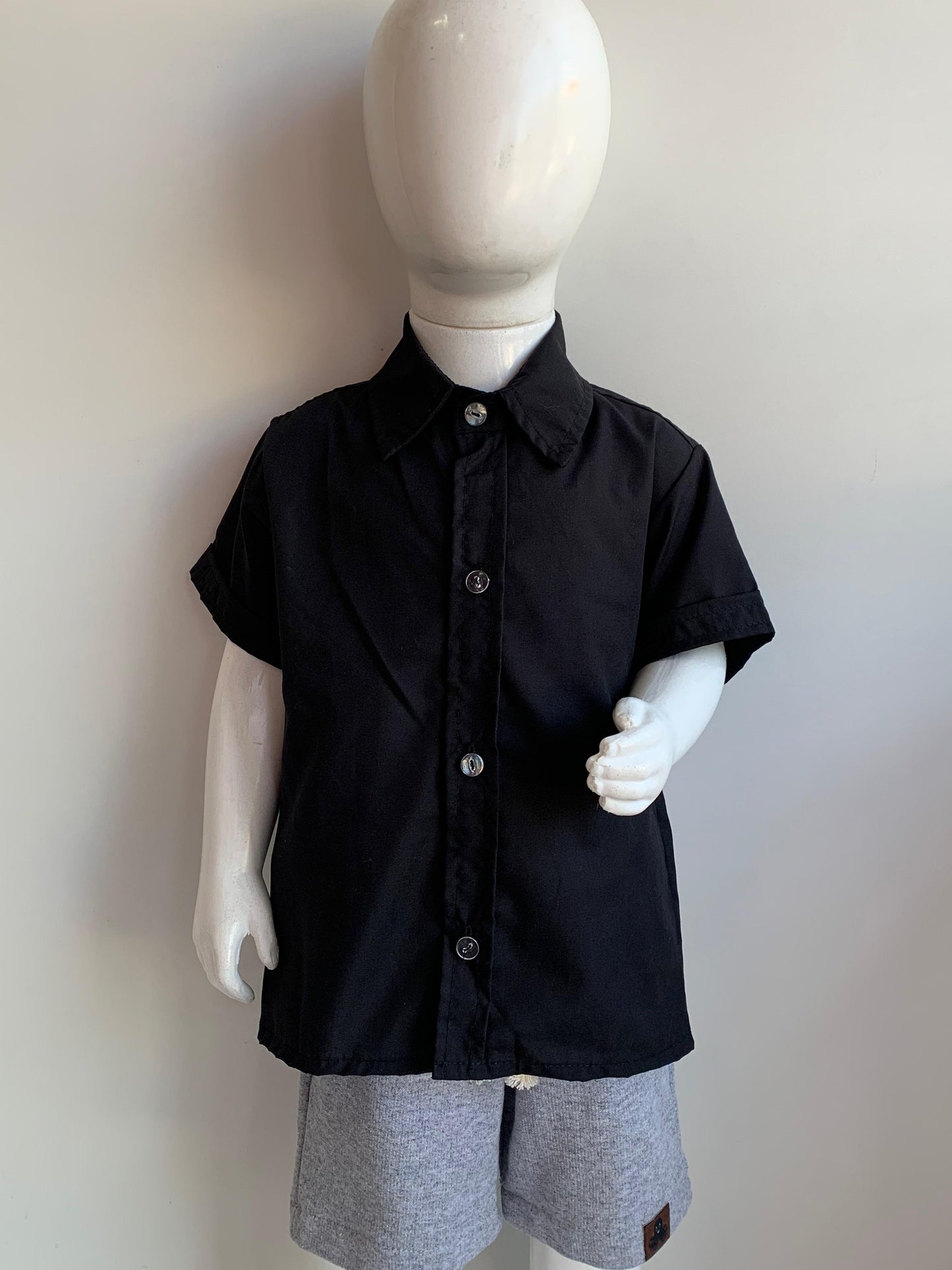 Camisa social lisa para menino