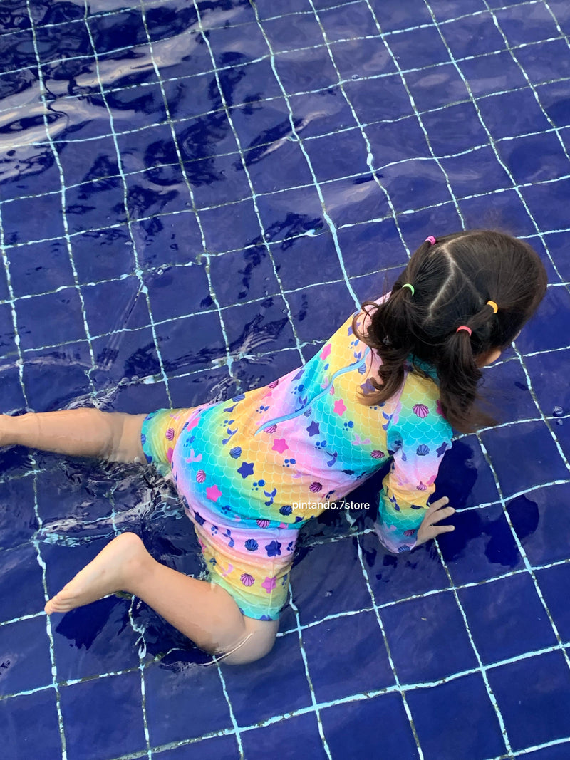 Macaquinho UV FPS50 Para banho Infantil - Menina